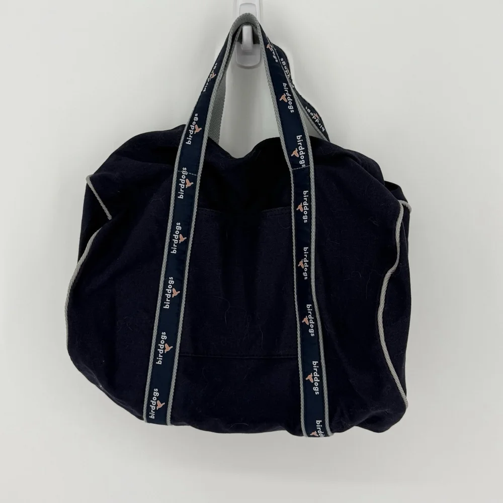 Birdogs Duffle Gym Travel Carry On Bag Navy Blue Canvas